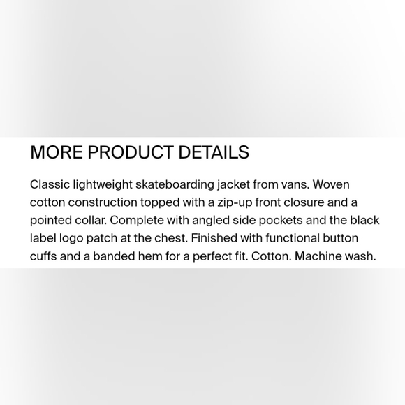 Vans X Black Label Jacket Unisex - Picture 6 of 11